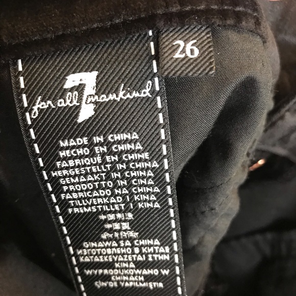 7 FAM High Rise Super Skinny Velvet Jeans size 26 - Picture 10 of 12